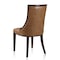 Manhattan Comfort Fifth Avenue Faux Leather Dining Chair (Set of Two) in Saddle and Walnut DC008-SA - alternate 3